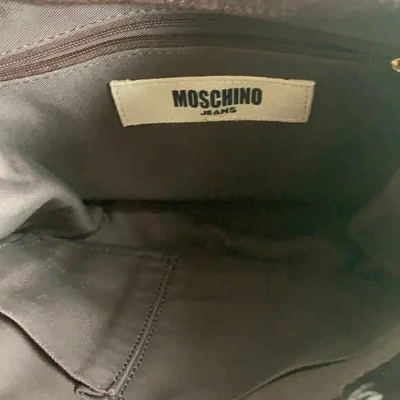 MOSCHINO crochet suede shoulder bag - Picture 10 of 10